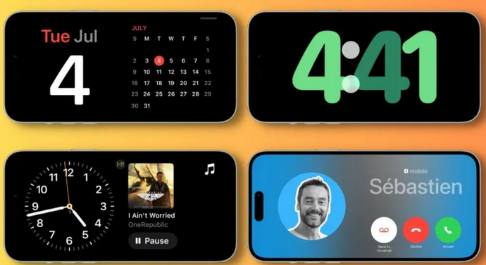 碧江苹果手机维修分享iOS17横屏充电待机显示有什么好处 
