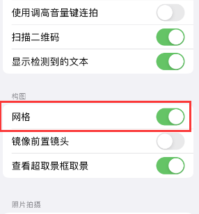 碧江苹果手机维修网点分享iPhone如何开启九宫格构图功能 