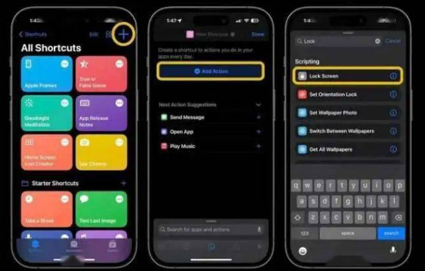 碧江苹果14锁屏维修店分享iPhone14升级iOS16.4后如何创建锁屏快捷方式 