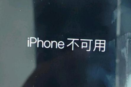 碧江苹果服务网点分享锁屏界面显示“iPhone 不可用”如何解决 